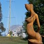 Premier arrêt: parc de sculptures à Saint-Jean-Port-Joli.